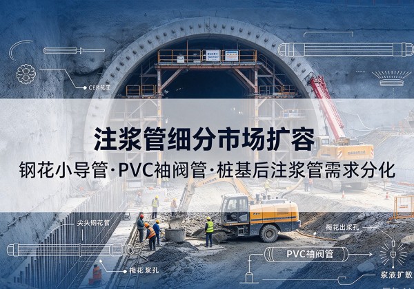 阿荣旗注浆管细分市场扩容，隧道钢花小导管、PVC 袖阀管、桩基后注浆管需求分化
